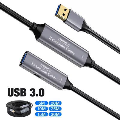 Premium USB Booster Repeater Cord USB3.0 Extender Type A Active Extension Cable • $55.99