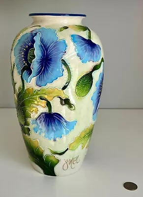 Blue Sky -J. McCall-Icing On The Cake-Floral Blue Flowers & Green Leaves EUC • $64.99