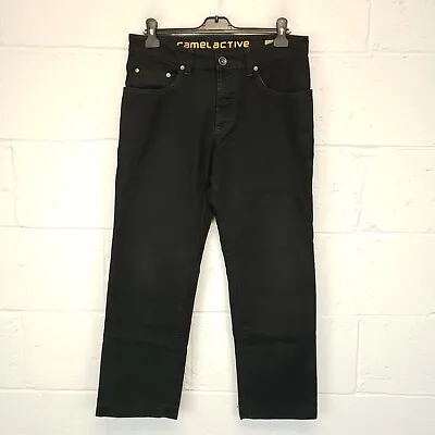 Camel Active WOODSTOCK Mens Jeans Stretch W33 L28 Black Regular Straight • £19.95