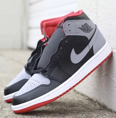 Nike Air Jordan 1 Mid Bred Shadow DQ8426-006 Mens New • $100.34