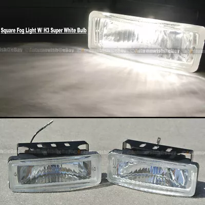 For Cavalier 5 X 1.75 Square Clear Driving Fog Light Lamp Kit W/ Switch Harness • $34.99