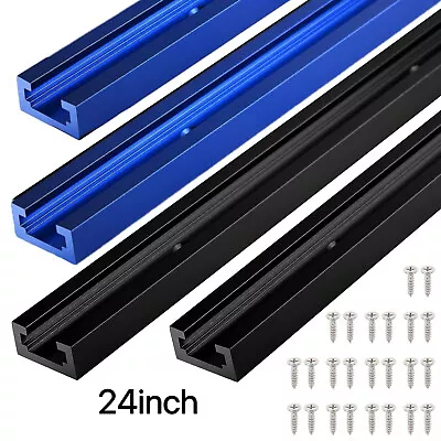 4pcs 24'' T Track Aluminum 3/4'' X 3/8'' Double-Cut Profile W/ Predrilled Hole • $34.03