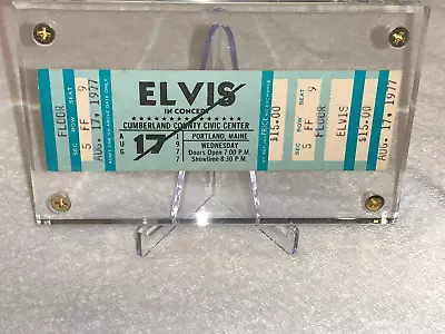 Elvis Presley Vintage Unused For Aug 17 1977 Concert Ticket  Day After His Death • $854.53