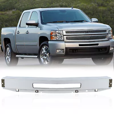 Front Bumper Chrome For 09-13 Silverado 1500 07-10 Silverado 2500 3500 HD Truck • $80.91