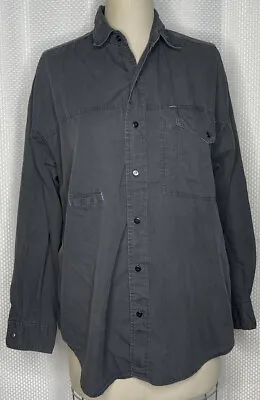 Vintage Magnet Men's Button Up Shirt Washed Black Small S  • $25.50