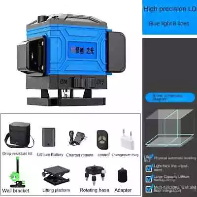 4D 12/16Line Green Light Automatic Line-laying Stick Laser Level Instrument Tile • $106.03