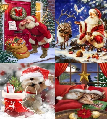 $17.95 • Buy 5D Diamond Painting Kits Full Round Drill Christmas Home Décor Art Craft
