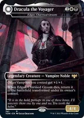 MTG Dracula The Voyager - Edgar Charmed Groom VOW Rare Normal #341 • $3.63