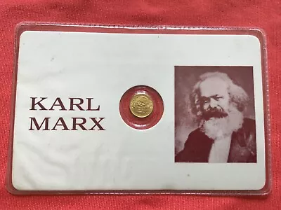 Miniature Solid Gold COIN 8K Plastic Holder: Karl Marx Very Special • $99.99