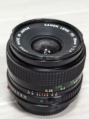 Canon Lens FD 35mm 1:2.8 Prime Wide Angle Lens 35mm SLR Film DSLR Digital • $39