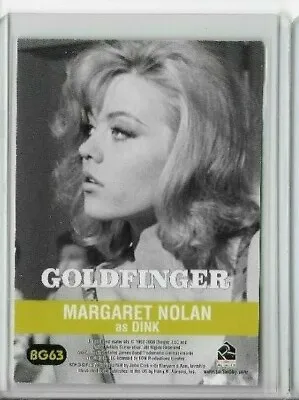 BG63 Margaret Nolan As Dink James Bond In Motion Bond Girls Are Forever • $8.55