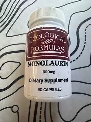 Ecological Formulas - Monolaurin 600 Mg 90 Capsules • $22.99