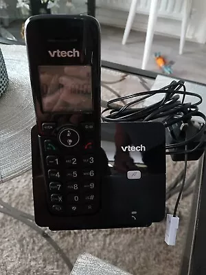 VTech CS2000 Single Digital Cordless Home Telephone DECT Caller ID Black • £9