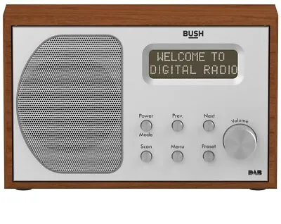 £24.99 • Buy Bush Wooden DAB Radio - Small Portable (A) (NEW)