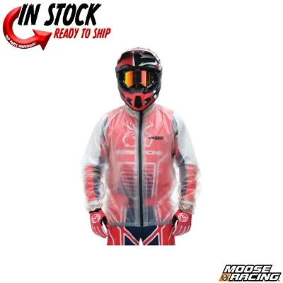 2024 Moose Racing Clear Rain Jacket Off Road Motocross - Pick Size • $27.95
