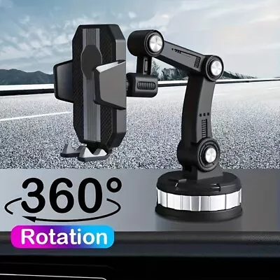 360 Degree Rotatable Suction Cup Retractable Mount Car Phone Holder Bracket AUS • $16.99