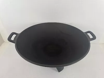 Vintage Morso Denmark Cast Iron Wok Pan With Stand 14.5” Danish Dutch #7418 • $180