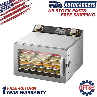 6 Tray Food Dehydrator Machine For Food And Jerky，Herb Meat Fruit，Vegetables • $94.87