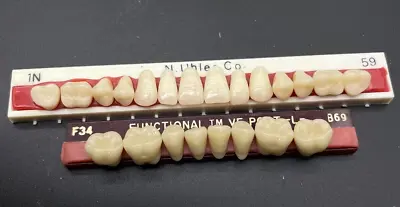 Vintage Denture Teeth Set - Two Strips T105 • $19.68
