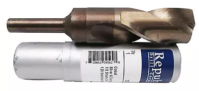 1-1/8  Cobalt Steel Silver & Deming -1/2  Reduced Shank Drill - USA • $147.80