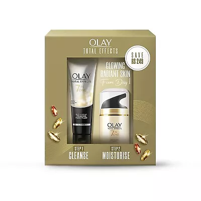 Olay Total Effect Day Creme (Spf 15) 50g & Cleanser Pack 100 G • $36.07