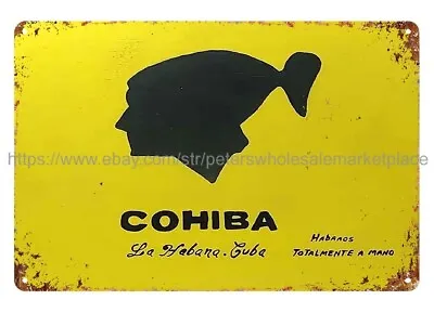 Cheap Wall Art Living Room Cohiba Cigar Habana Cuba Metal Tin Sign • $18.92