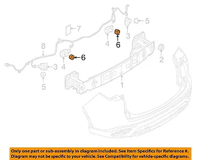 MAZDA OEM 16-19 CX-9 Rear Bumper Bumper Components-Retainer TK8067UC5 • $9.63