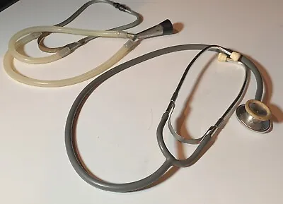 (2) Vintage Stethoscopes One Marked Made In USA For Display Or Collector  • $15