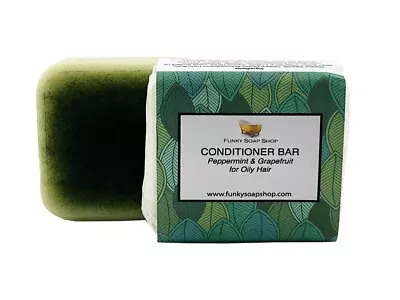 Solid Conditioner Bar Peppermint & Grapefruit For Oily Hair 1 Bar Of 60g • £4.90