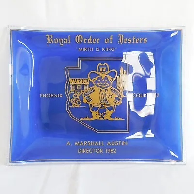 Large ASHTRAY Royal Order Of Jesters 1982 Director Phoenix Cowboy Billiken Mirth • $74.99