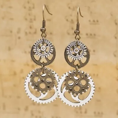 Steam Punk Gear Earrings • $10