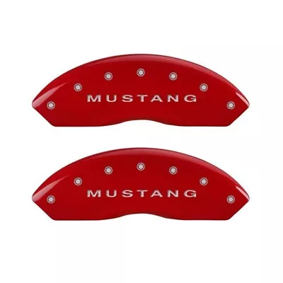 MGP Front/Rear Caliper Covers-Red Ford Mustang; 10197SMG2RD • $299