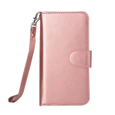 $17.88 • Buy For IPhone 13 Pro Max 11 XR 6S 7 8+ Removable Magnetic Leather Wallet Case Cover