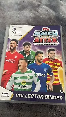 Match Attax SPFL 2018/19 Complete Set In Binder Including All Limited Edition • £170