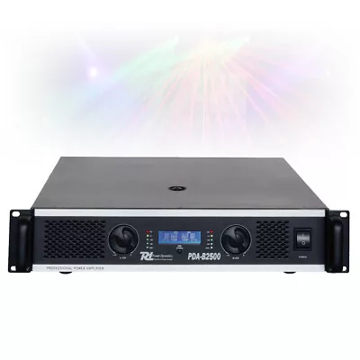 PDA-B2500 Professional PA Amplifier Bridge Amp Crossover 19  2U Rack Mount 3200W • £609