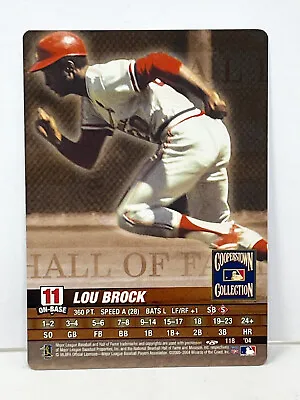 2004 Mlb Showdown Lou Brock Cooperstown Collection- Cardinals # 118 • $3.50