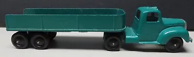 Tootsie Toy #24 Vintage Green Truck & Trailer Diecast Metal 9  • $19.95