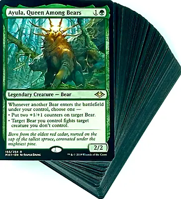 ***Custom Commander Deck*** Ayula - Bear Tribal - EDH MTG Magic Cards • $43.71