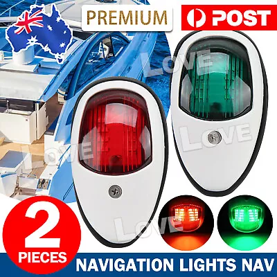 2x LED Navigation Lights Nav Lamp Side Mount Port Starboard Marine Yacht Boat • $14.85