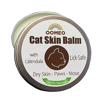 £5.95 • Buy Cat Calendula Skin Balm Cream For Paws Nose Dry Skin Lick-safe Natural  OOMEO