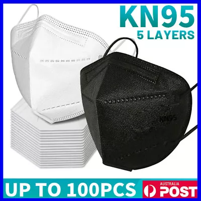 10-100pcs KN95 N95 Mask FFP2 P2 Protective Disposable Face Mask CE 5 Layers • $21.95