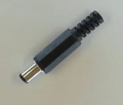 10 X DC Power Plug 2.1 X 5.5mm Jack Connector Male 9mm • £2.69
