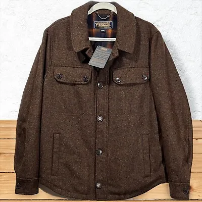 Pendleton Field Cruiser Mackinaw Jacket Virgin Wool Shirt Shacket Heritage M • $129.99