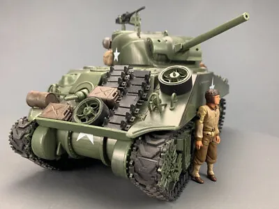 21st Century Toys / Ultimate Soldier WWII U.S. M4 Sherman Tank 1:18 D0652 CB • $264.98