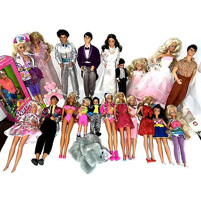 Big Barbie LOT Vintage 80's Superstar Tracy Skipper Todd Ken Derek Adult Owned • $299