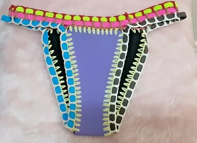 Size S Women's Purple Neoprene La' Bang Body Bikini Bottom Moolooaba Collection  • $10