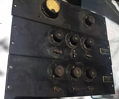 Pair Oldest Western Electric Mixing Panel D94019 Mixer + One D93224 Control Unit • $28000