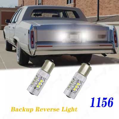 1156 P21W LED Backup Reverse Light Bulbs White For Cadillac Brougham 1987-1992 • $13.32