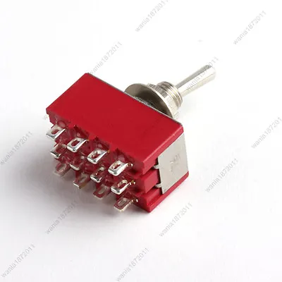 5×New Mini Toggle Switch 4PDT 2 Positions ON-ON 250V 2A 120V 5A High Quality • $6.99