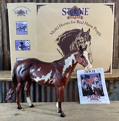 1999 Stone Horses Ratchett Leading Paint Horse Sire Chestnut Overo No. PS996 • $122.14